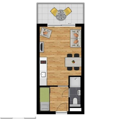 APPARTEMENT 5 personnes - Essentiel - coin couchage - canapé-lit (max. 2 adultes)