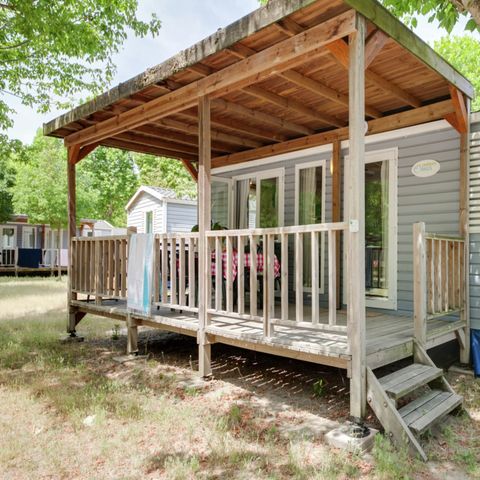 BUNGALOW 6 personnes - Chalet moderne indépendant avec terrasse près de la plage